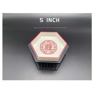 Melamine Plates Red And White