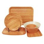 Woodgrain Melamine Dinnerware