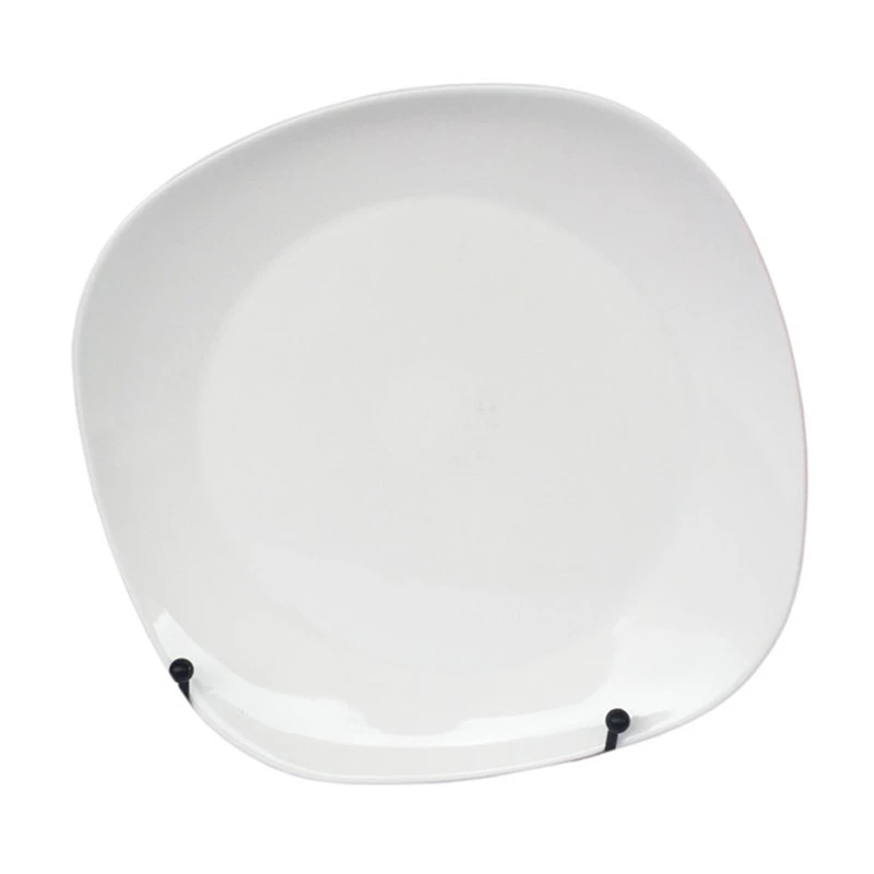 White Melamine Square Plate